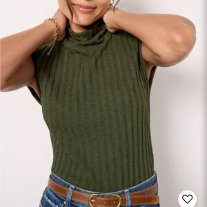 Michael Stars Nara Mock Neck Top